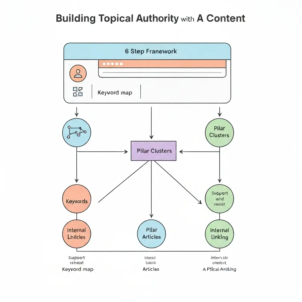 How to Build Topical Authority with AI Content: 6-Step Framework
