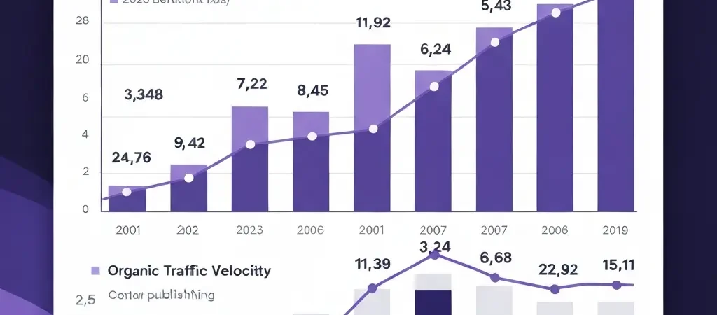 Organic Traffic Growth Benchmarks by Content Velocity: 2026 Data Study