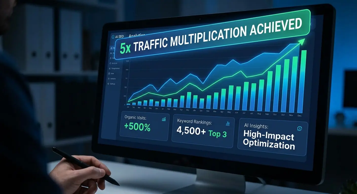AI SEO Tools: How to 5x Organic Traffic in 90 Days
