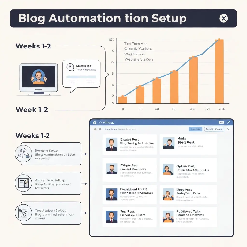 Blog Automation Software: From Setup to First 100 Organic Visits in 2026